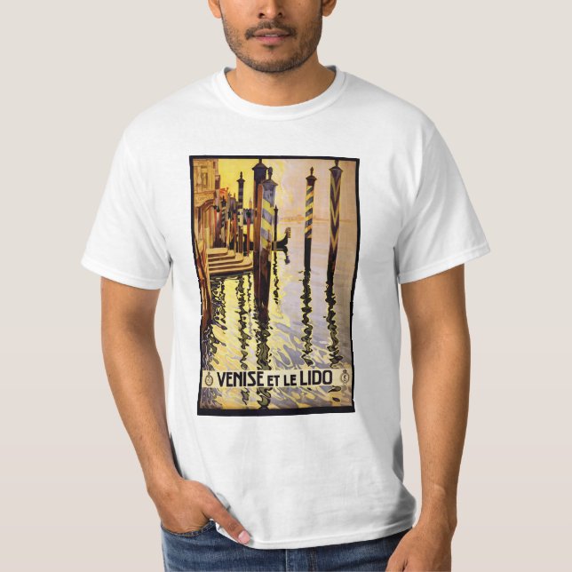 Kläder av Italien "Venise et le Lido" T-shirt (Framsida)
