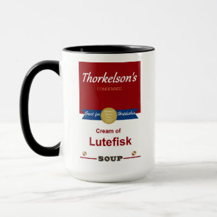 Kläder av Soppa-kaffe i Lutefisk Mugg. Mugg