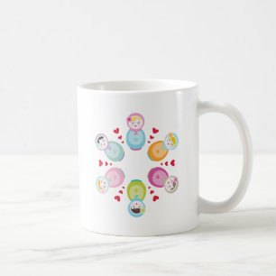 KLÄDER: babushka dockor - mandala Kaffemugg