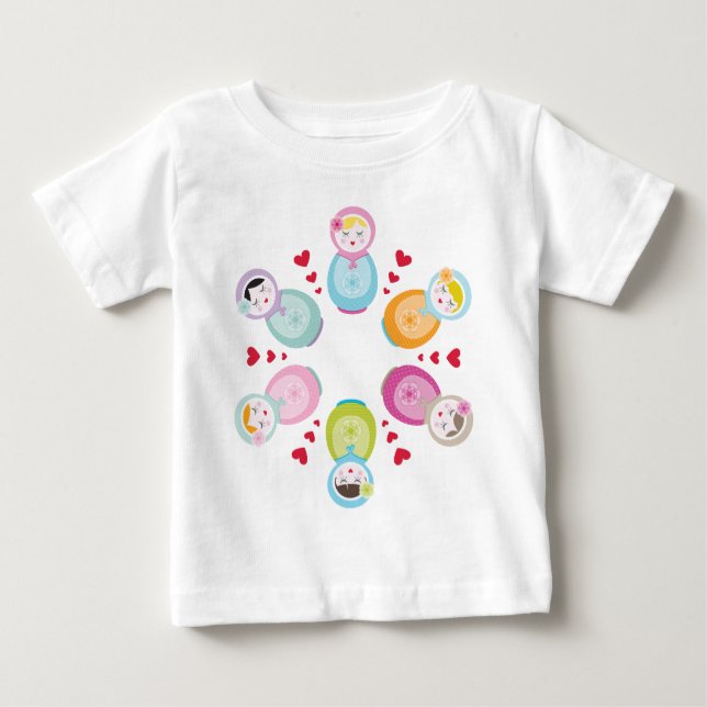 KLÄDER: babushka dockor - mandala Tee (Framsida)