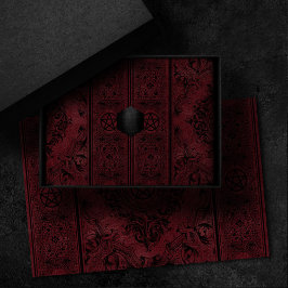 Kläder, blommande | Mörk Red Fantasy Pentacle
