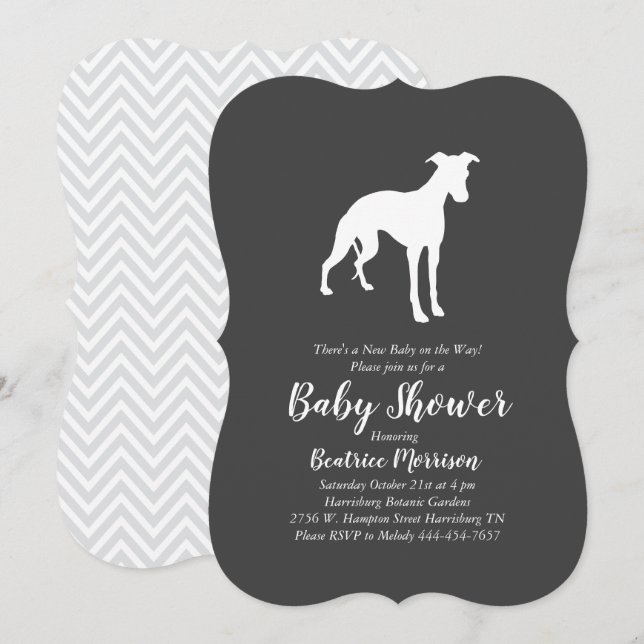 Kläder Dog Baby Shower Gender Neutral Inbjudningar (Fram/baksida)