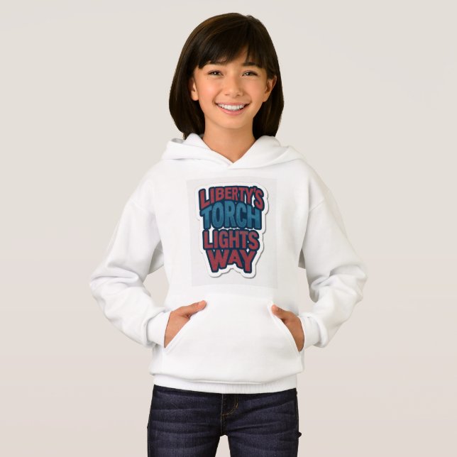Kläder > Flickor's Hoodies T Shirt (Hel framsida)