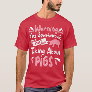 Kläder för gris för Gris-utrustning för kvinnor fl T Shirt