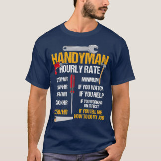 Kläder för Handyman Handyman per timme T Shirt