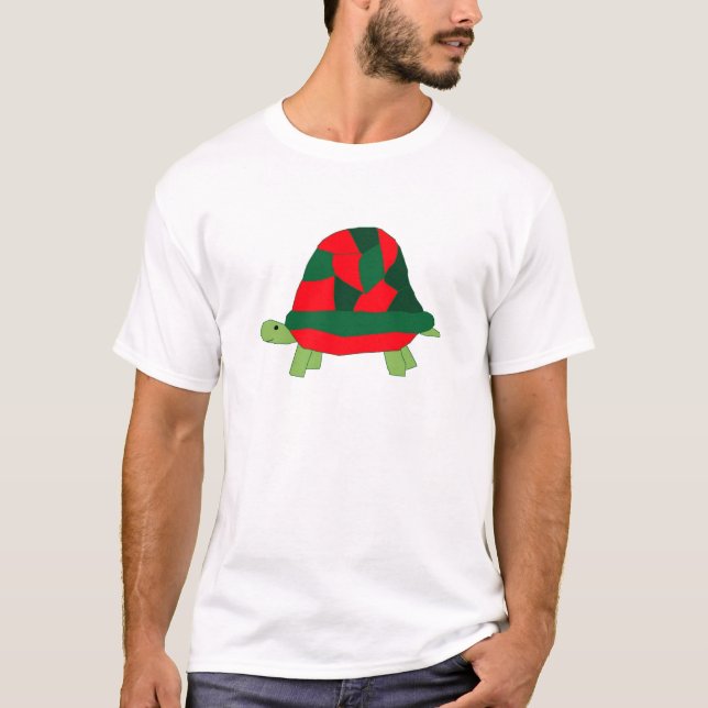 Kläder för julsköldpaddor tee (Framsida)