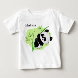 Kläder för kundnamn för Cute Panda T Shirt