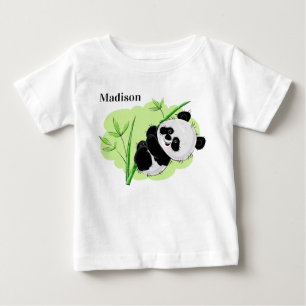 Kläder för kundnamn för Cute Panda T Shirt