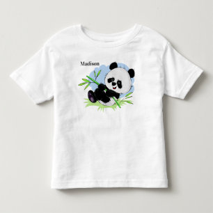 Kläder för kundnamn för Cute Panda T Shirt