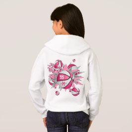 Kläder för rosa, vit basketboll t shirt