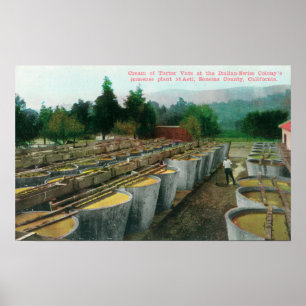 Kläder från Tartar Vats View på italienska-Swiss C Poster