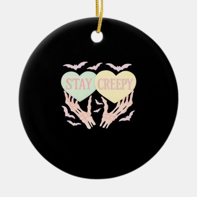 Kläder - Hand- och hysthearter, sötsaker och sp Julgransprydnad Keramik (Framsidan)