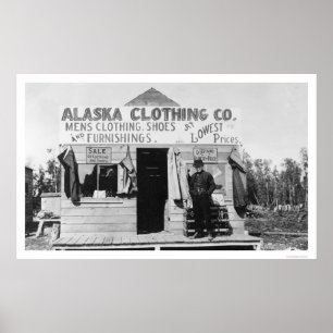 Kläder i Anchorage, Alaska 1915 Poster