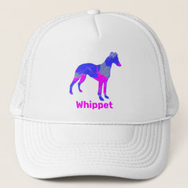 Kläder/italiensk greyhound Hund Silhouette Rosa Keps