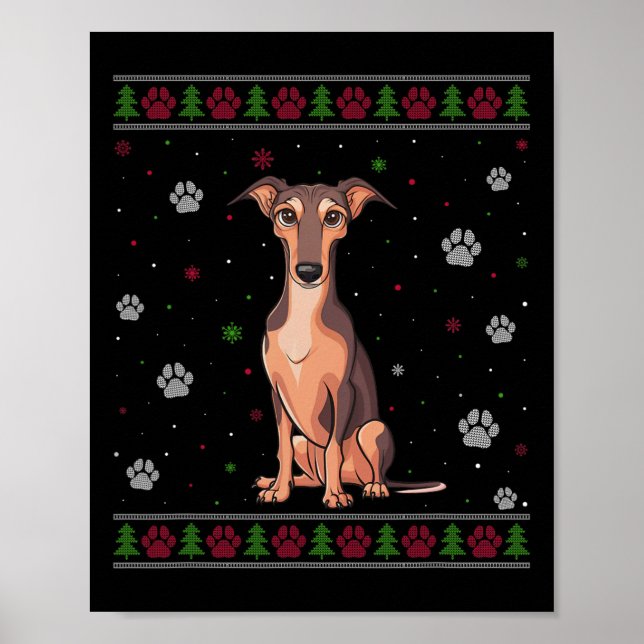 Kläder Julsötare Julafton Pet Animal Hund Kärlek Poster (Framsidan)