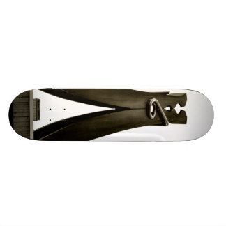 Kläder klämmer fast (svarten & vit) skateboard bräda 20,5 cm
