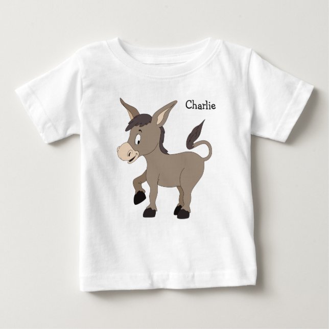 Kläder med eget namn för Donkey Illustrations Tee Shirt (Framsida)