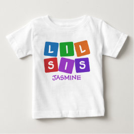 Kläder med litet Syrran-ANPASSAT NAMN Tee Shirt