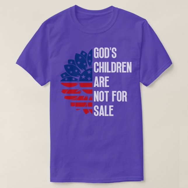Kläder och barn är inte avsedda att säljas 7 t shirt (Design framsida)