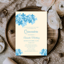 Kläder och blåhaj blommigt unik quinceañera
