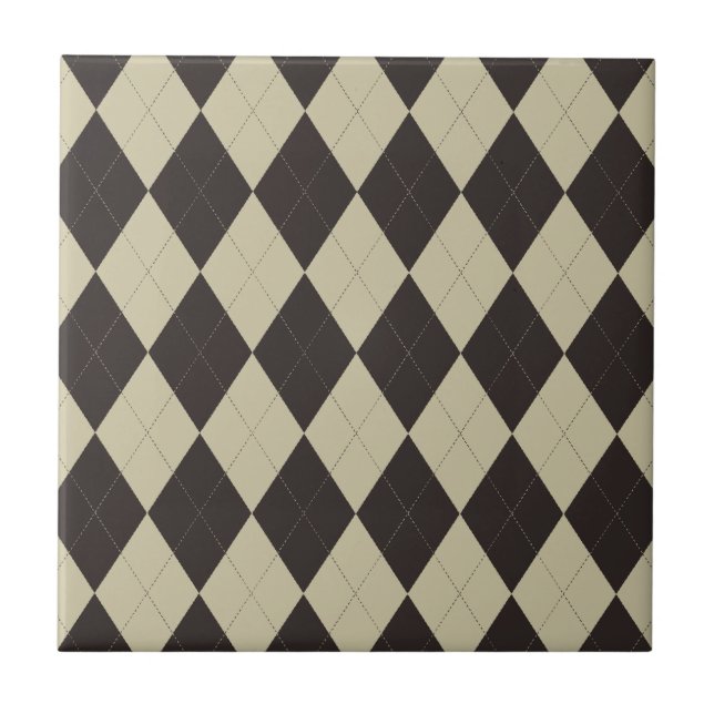 Kläder och choklad Argyle Tile Kakelplatta (Framsidan)