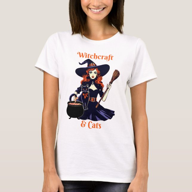 Kläder och katter - väska med katt och katt t shirt (Framsida)