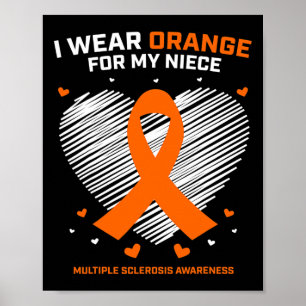 Kläder och kläder Niece Många Sclerosis Aw Poster