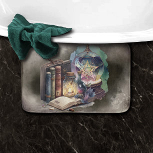 Kläder Pastel Spellbook Tomes och Crystal Boll Badrumsmatta