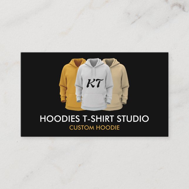 Kläder Plagg Tröja Anpassad Monogram Hoodies Visitkort (Framsida)