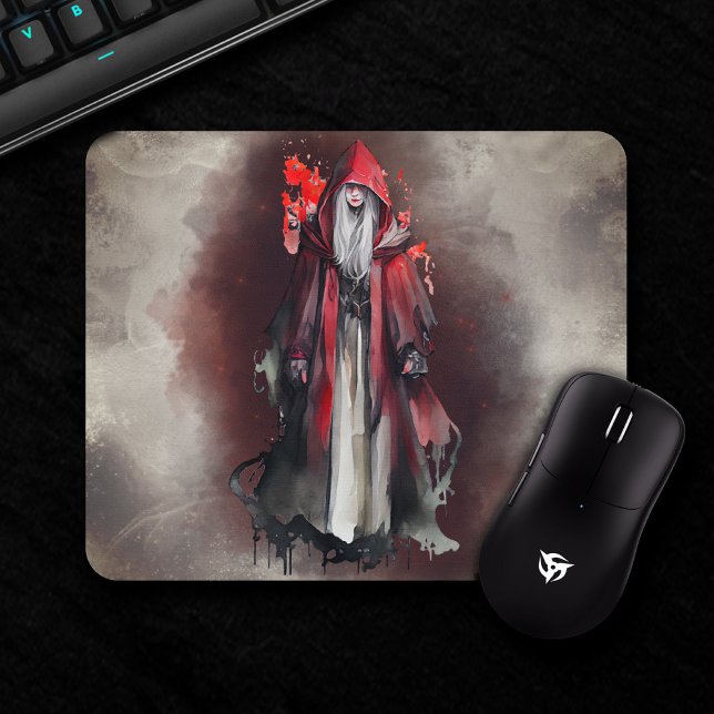 Kläder | Red Witch med Mörk Evil Gothic Shadows Musmatta (Skapare uppladdad)