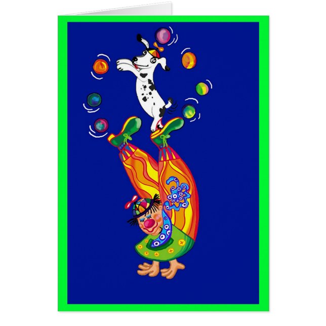 Kläder runt (blank inuti) hälsningskort (Framsidan)