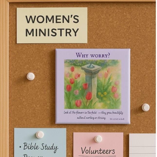 Kläder som blommornas inspirerande bibelsvit magnet (Skapare uppladdad)