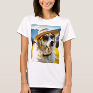 Kläder, söt hund T-shirt