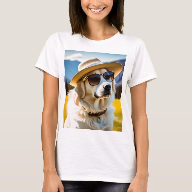 Kläder, söt hund T-shirt (Framsida)