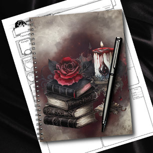 Kläder Spellbook Tomes och Skullljus Anteckningsbok