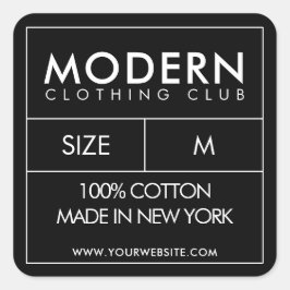 Klädeshals Etikett Klistermärken Design