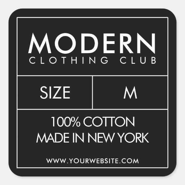 Klädhals Klistermärke Design (Framsida)