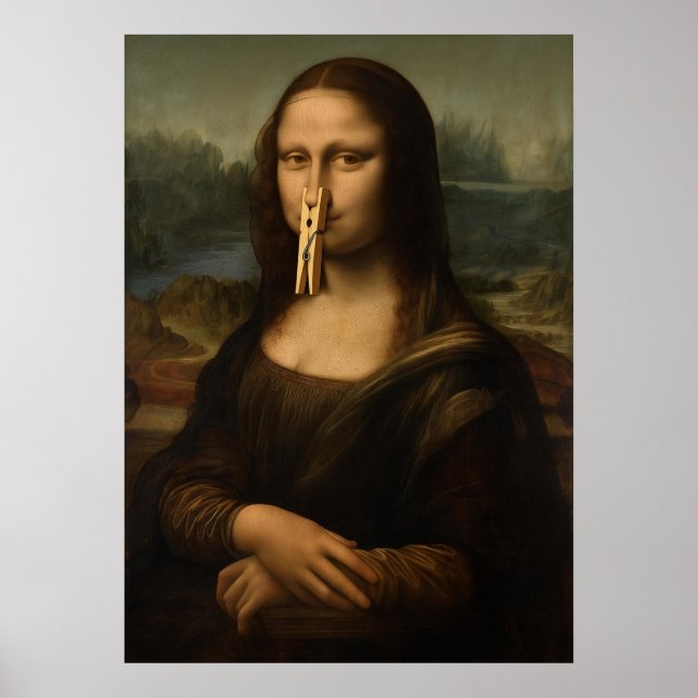 Klädhängare Mona Lisa Poster (Framsidan)
