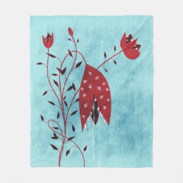 Klädjande köttätande växt med Öga-fasa Fleecefilt