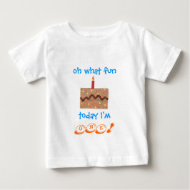 Klädsel för pojkar 1-årsdag - baby T Tee Shirt