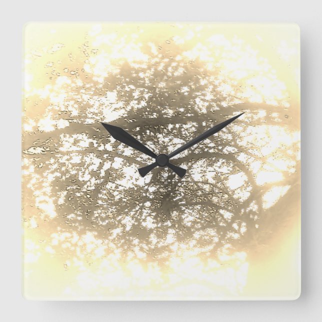 KLÄDSKÅP KONST OCH DESIGN FYRKANTIG KLOCKA (Framsida)