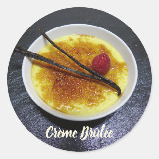 Klädsnöre på skiffer med hallon och vanilj runt klistermärke