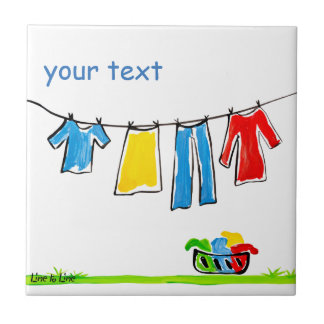 klädstreck kakelplatta