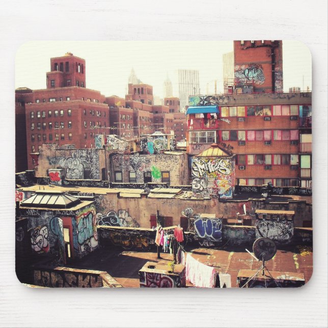 Klädstreck och grafitti musmatta (Framsidan)