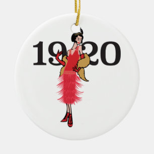 Klaff 1920 julgransprydnad keramik