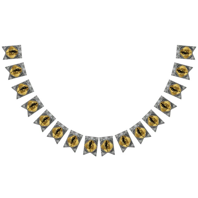 Klaffart déco Gatsby 6 fot Buntingbaner Vimplar (Alla)