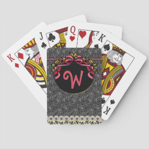 Klaffchic (Monogrammed leka kort) Spel Kort