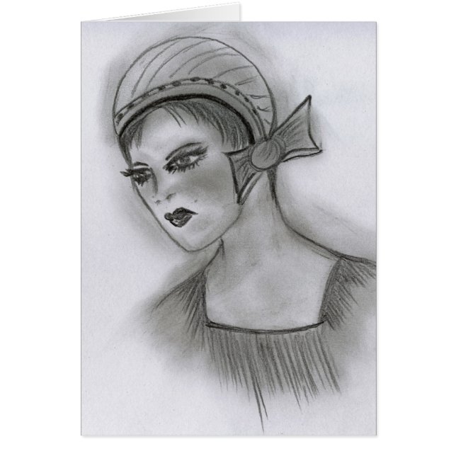 Klaffflicka Hälsningskort (Framsidan)