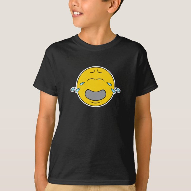 Klagande gråtande ansikte t shirt (Framsida)