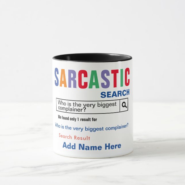 Klagande Sarcastic Mugg (Center)